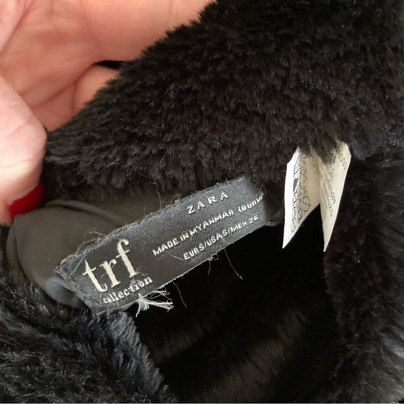 Zara Trafaluc Reversible Faux Fur Coat size S - Picture 10 of 12